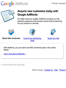 Conquering the Digital Landscape Google Adwords - a valuable tool.