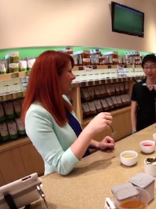 Benefits of Brick & Mortar Cupping tea with customers