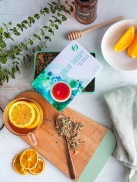 March Brings Cooties and Teas to Help! Throat Therapy offers soothing comfort.