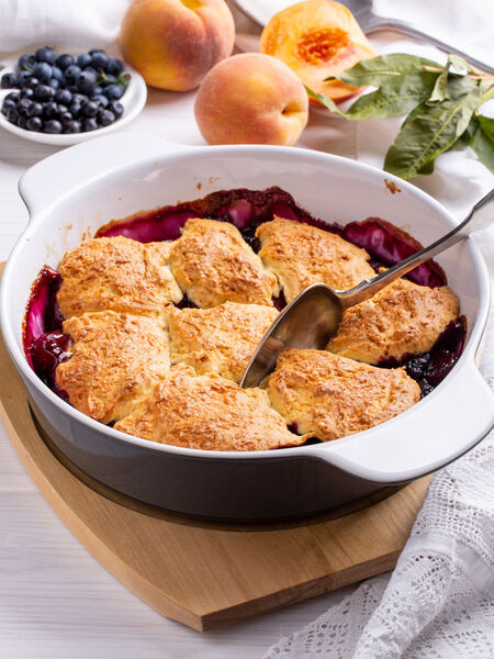 Fresh Spring Flavors for Your Tea Menu The home-baked goodness of Blueberry Peach Cobbler now in a healthy tea blend!